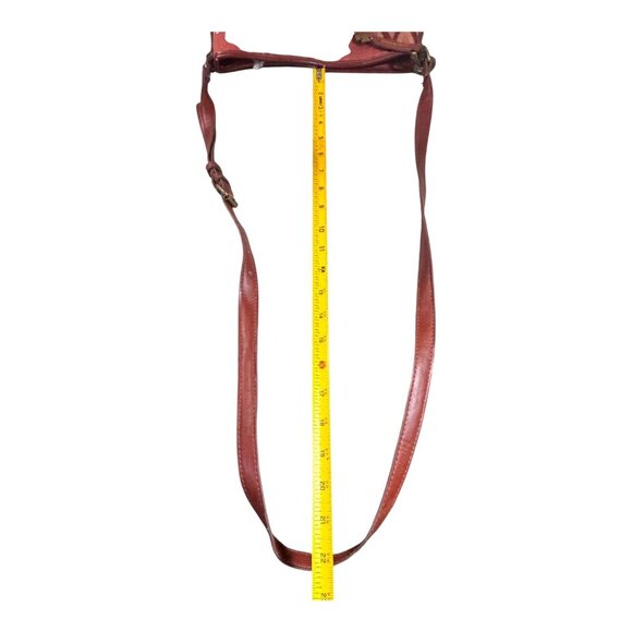 Lucky Brand Aztec Canvas Crossbody Bag Red & Gold Southwest Purse Pocketbook - Picture 8 of 14